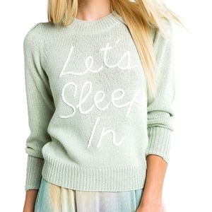 WILDFOX 'LET'S SLEEP IN' SWEATER NWT!!